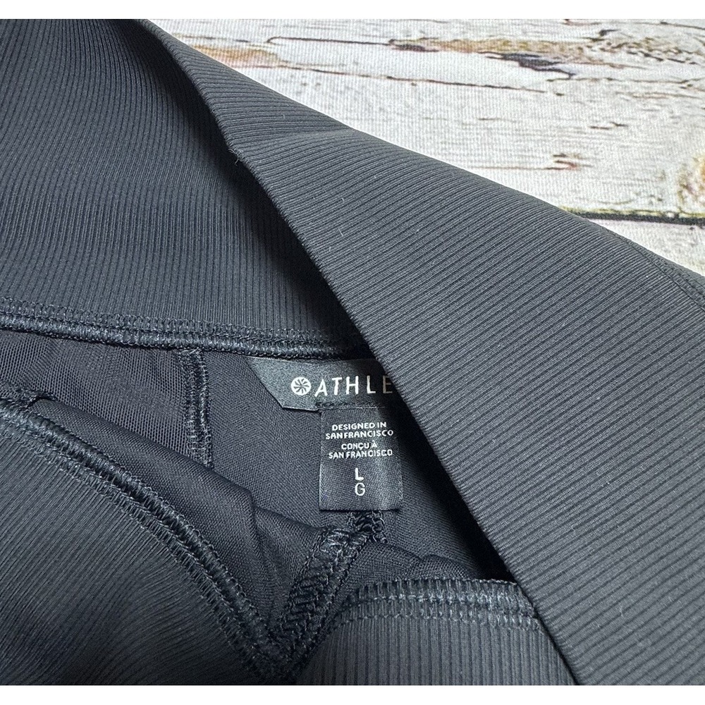Athleta Venice Flare Pant Black Stretch Active Flared Pants Work Size Large NEW - Picture 5 of 10